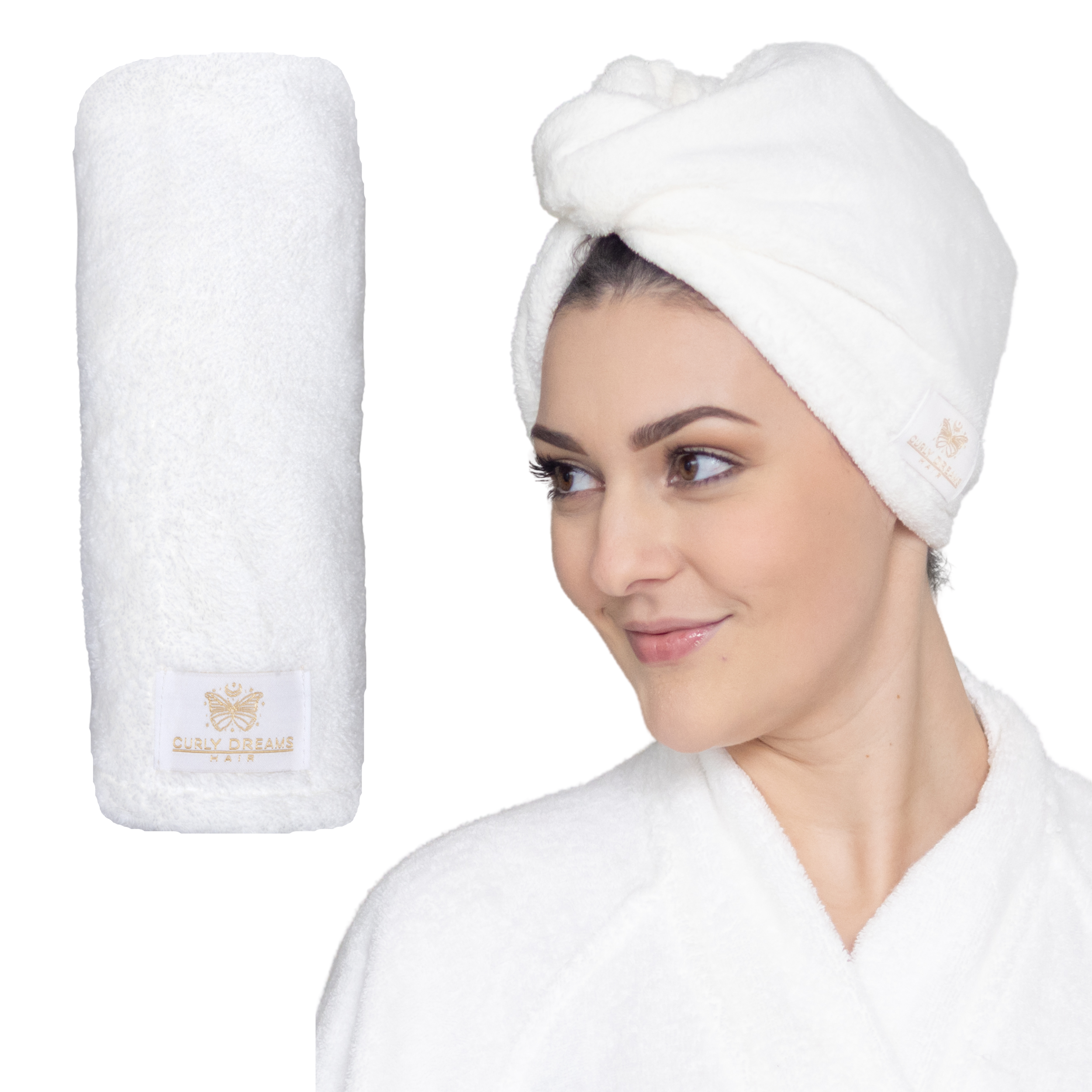Acquista Asciugamano in microfibra per asciugare i capelli Cuffia
